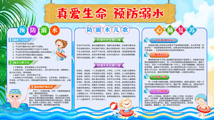 珍爱生命预防溺水宣传报