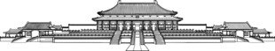 宏伟古代宫殿建筑景观