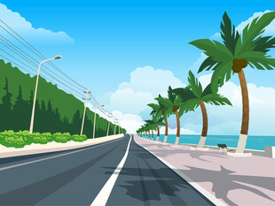 海滨公路风景