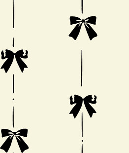 黑色蝴蝶结垂直排列图案