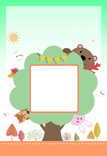 幼儿园卡通展板