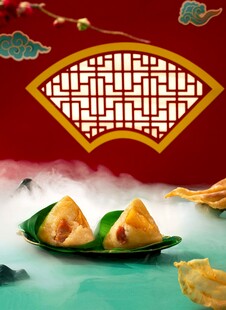 端午粽子传统节日氛围