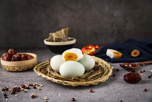 农家散养土鸡蛋展示