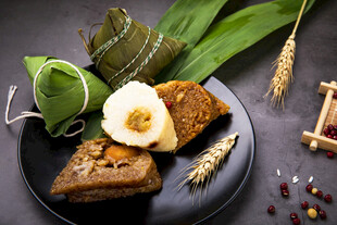 多样美味粽子展示