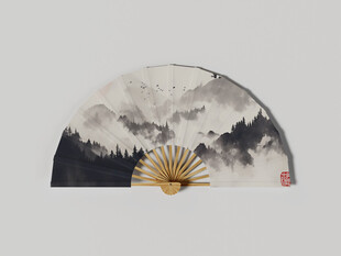 扇子样机