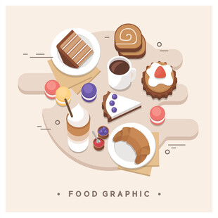 美食插画