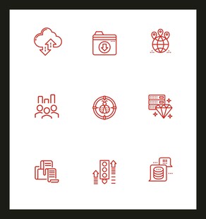 简约商务办公图标