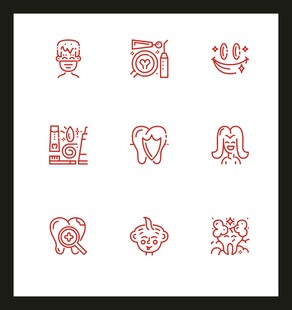 牙科图标集