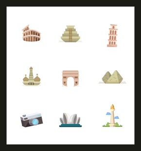 世界著名建筑图标