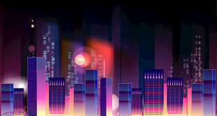 梦幻都市夜景