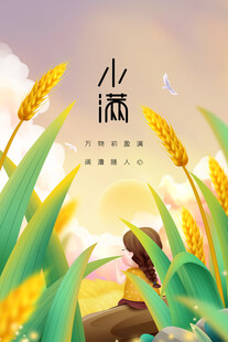 小满节气海报