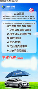 锦泰车险展架