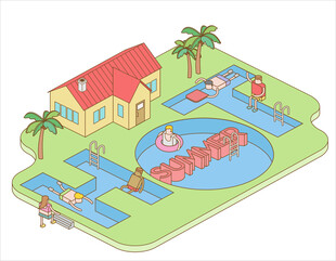 卡通插画  