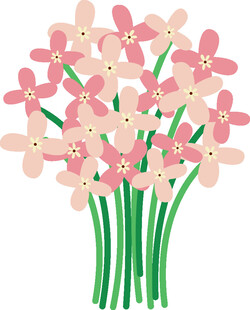 粉色花卉插画