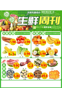 用于生鲜周刊海报 早上海报