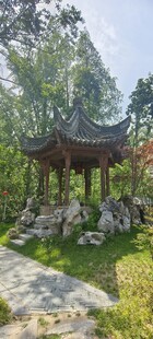 中式园林凉亭景观