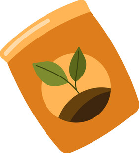 植物种子包装袋插画
