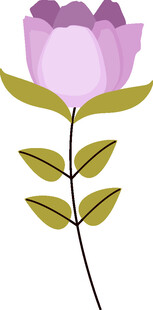 紫色花朵插画