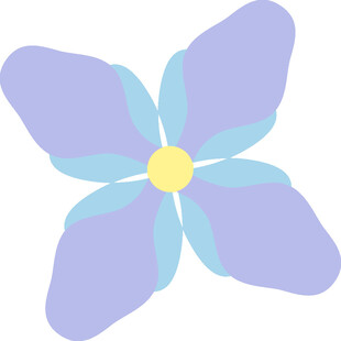 紫色花朵插画