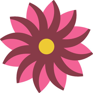 粉色花朵图案设计