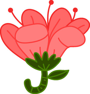 粉色花朵插画