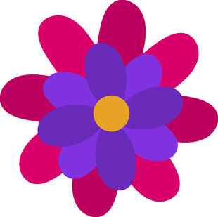 多彩花朵图案