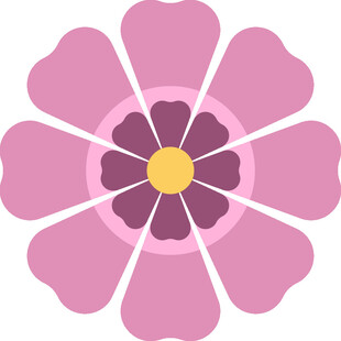 粉色花朵图案设计元素