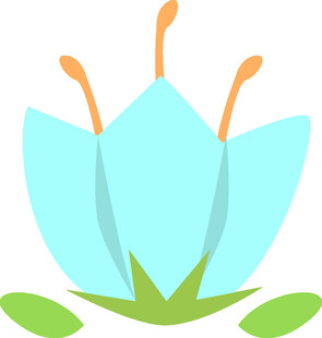 蓝色花朵图标