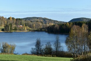 宁静湖畔自然风光美景
