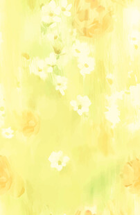 清新黄色花卉背景图