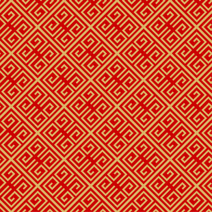 红色几何图案中式传统底纹