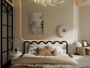 现代简约风温馨卧室一角