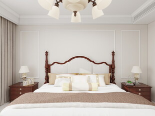 简约优雅的现代卧室空间