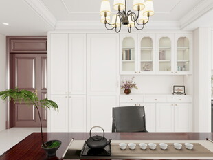 简约中式客厅优雅茶室风