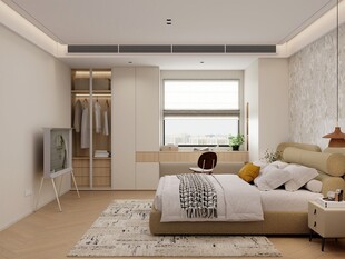 现代简约风格温馨卧室