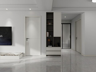 现代简约风客厅走廊空间