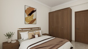 简约现代风格温馨卧室空间