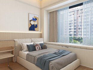 现代简约风温馨卧室一角