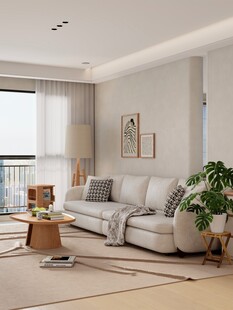 简约现代风温馨客厅一角