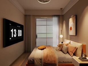 温馨卧室一角展示