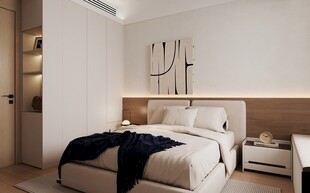 简约现代风格温馨卧室