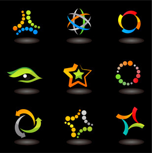 多彩创意图标集合