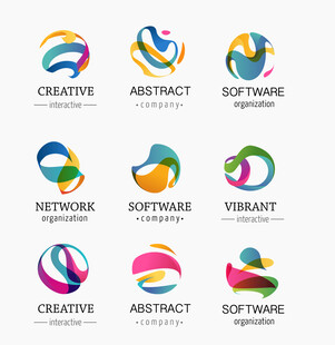 多彩创意软件标志设计