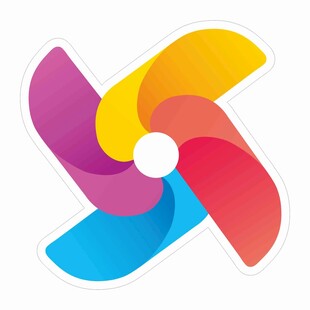 矢量小风车图标