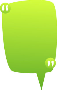 绿色对话气泡图标