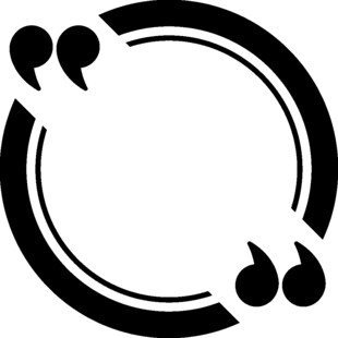 双引号环绕的圆形框