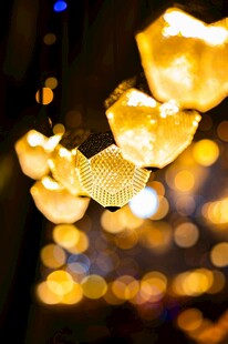 梦幻发光花朵吊灯装饰