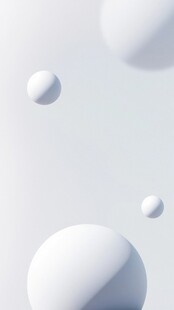 漂浮的白色球体