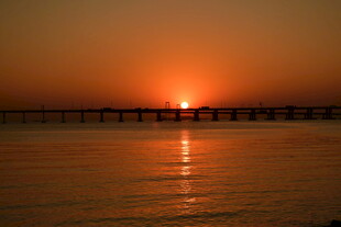 海上落日夕阳黄昏