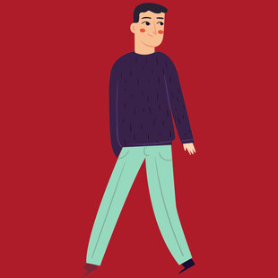 行走的男子